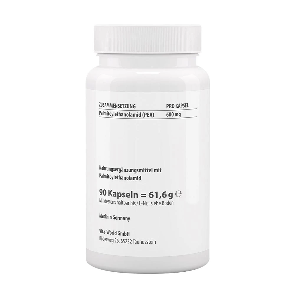 Vitaworld - PEA (Palmitoiletanolamida) 600 mg, 90 Cápsulas - Image 2