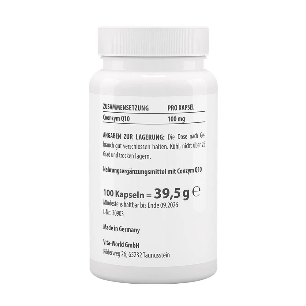Vitaworld - Coenzima Q10 100 mg Ubiquinona (100 Cápsulas) - Image 2