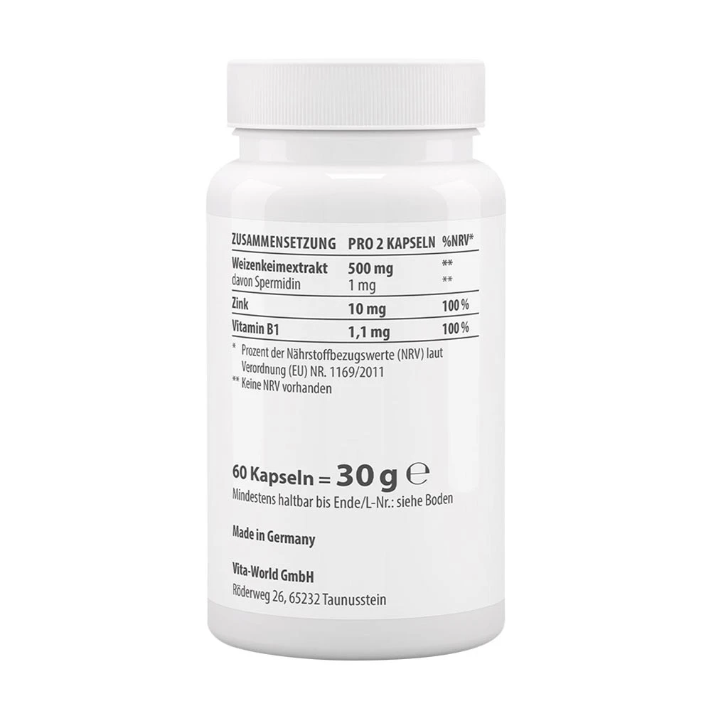Vitaworld - Spermidina Plus (60 Cápsulas) - Image 2